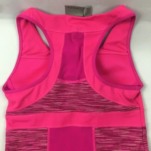 Athleta pink racerback mesh tank top Sz XS - Picture 5 of 7